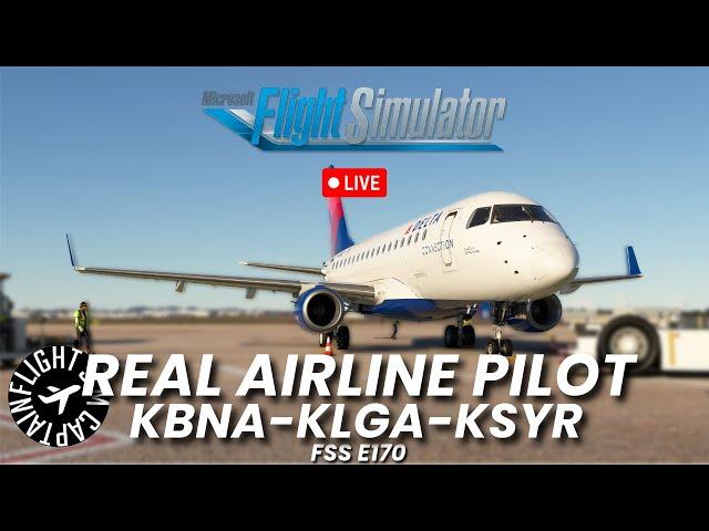 FSS e170 - VATSIM - Day in the Life of a Regional Pilot Part 2 - Republic Ops - Real Airline Pilot