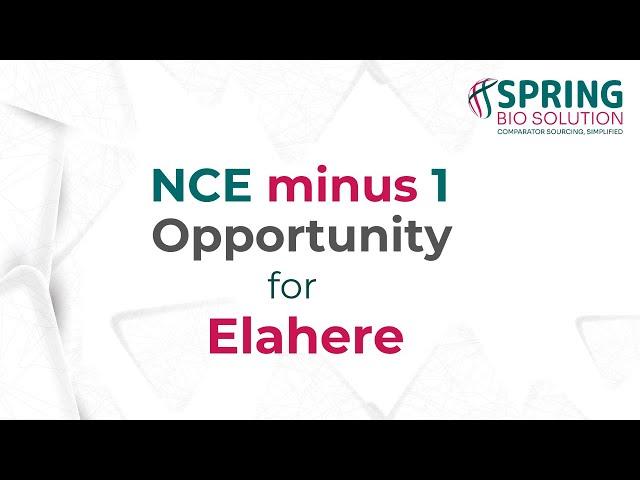 NCE minus 1 Opportunity - Elahere | Spring Bio Solution