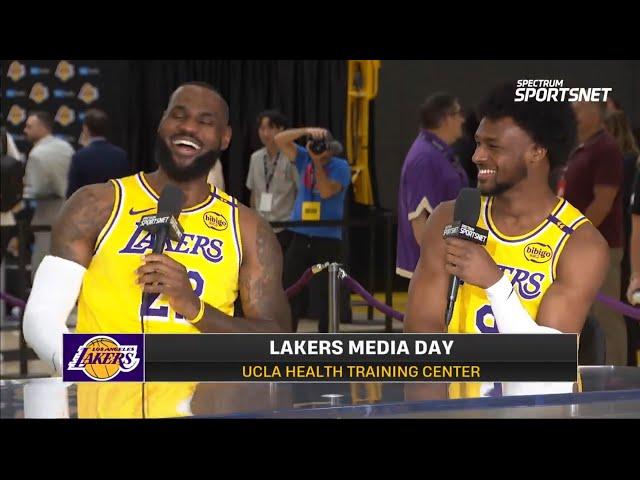 LeBron and Bronny James troll each other after going 1v1 at Lakers practice 