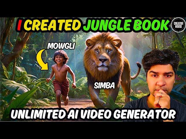 I made animated JUNGLE BOOK better than Hollywood | Unlimited text to video AI generator | faceless