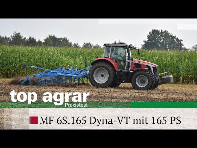 Massey Ferguson 6S.165 im top agrar Praxistest -  Rot, kompakt und stark