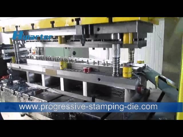 Progressive metal stamping die