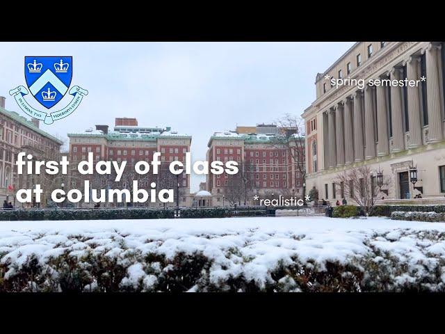 first day of class at columbia! (college vlog), *realistic*