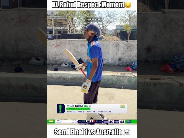 Kl Rahul Respect Moment(Virat Kohli vs Australia in Champions Trophy 2025) #cricket #shorts