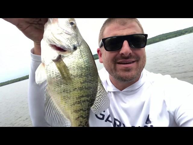 Fishing with Morehead Homestead Sand Bass Busting Surface Everywhere Garmin Livescope finds crappie