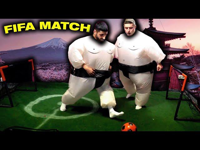 FIFA MATCH in REAL LIFE als SUMORINGER | Jordan & Semih