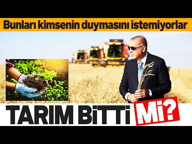 "TARIM BİTTİ" DİYORLARDI. KİMSENİN BİLMESİNİ İSTEMEDİĞİ GERÇEĞİ RAKAMLAR ORTAYA KOYDU. SESLİ MAKALE