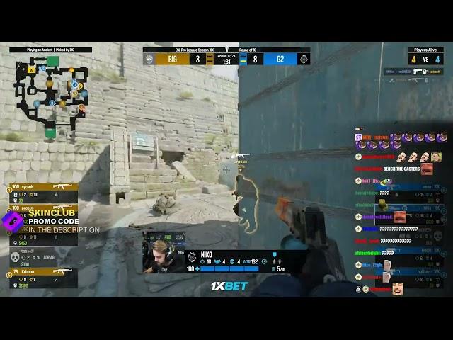 NiKo - insane deagle ACE! (twitch reaction)