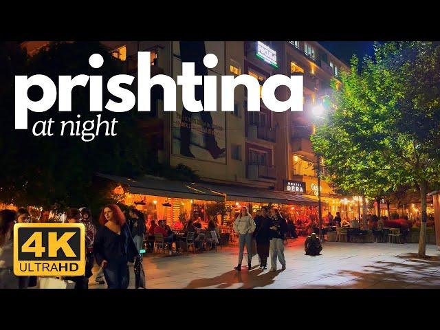 Night Walk in Prishtina | Dardania to City Center 4K 60fps