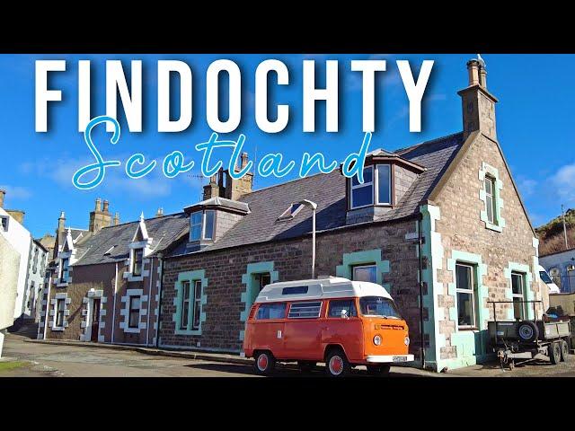 Explore a Charming Scottish Village in Moray || Findochty Village WALK