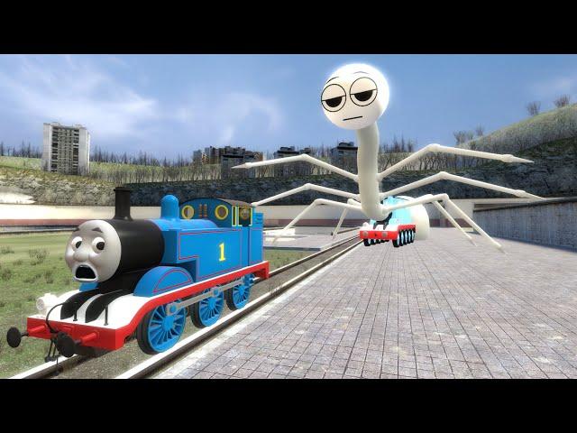 Building a Thomas Train Chased By Cursed Thomas The Train turned into Incredibox Sprunki in GMOD