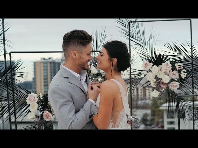 Rooftop Elopement in Downtown Nashville | Morgan Film Co.