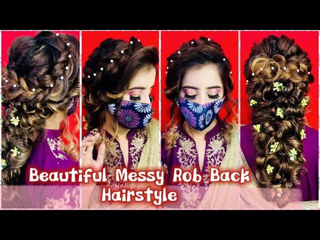 Beautiful Messy Rob | Step by Step Tutorial | Back Hairstyle | Wedding hairstyle | Party Hairstyle |