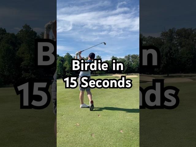 Birdie in 15 seconds! #golf #improveyourgolf #golftechnique #golfskill #birdies #golfer