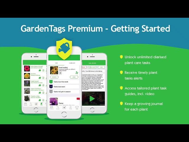 GardenTags Premium - Getting Started