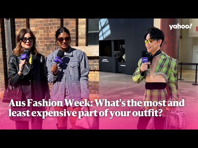 Australian Fashion Week: What's the most and least expensive part of your outfit? | Yahoo Australia