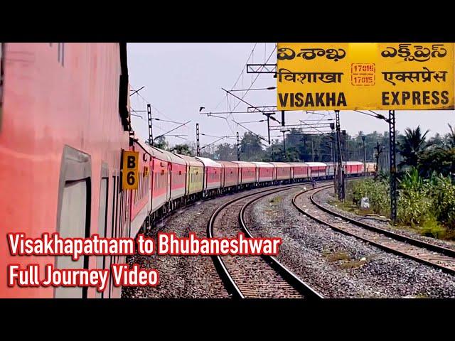 Visakhapatnam to Bhubaneshwar Full Journey || On-Board 17016 Visakha Express