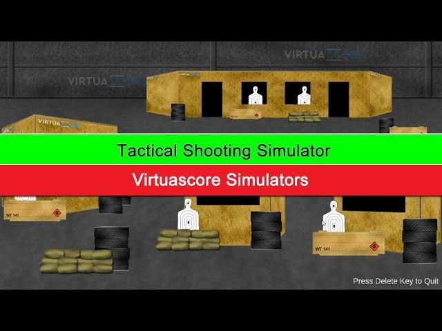 Airsoft and Airgun Tactical Shooting Laser Target Simulator - Virtuascore Simulators