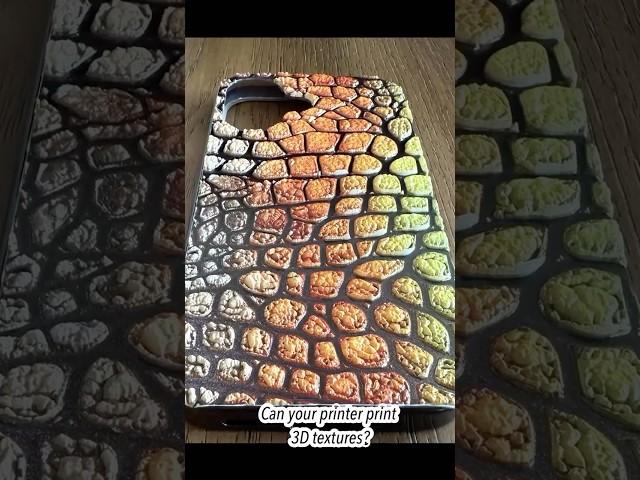 Can your UV printer print 3D textures?