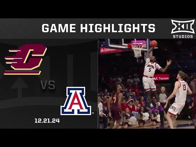 Central Michigan vs. Arizona Game Highlights | 2024-25 Big 12 Men's Basketball