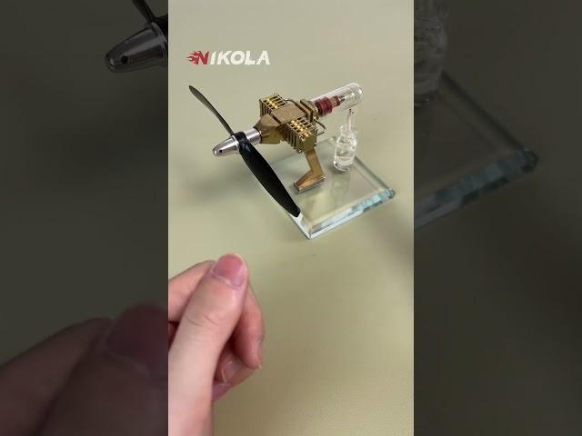 Mini aircraft model stirling engine