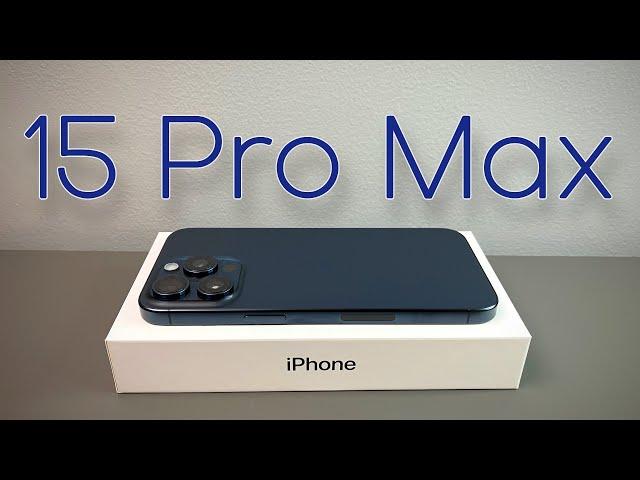 iPhone 15 Pro Max Blue Titanium - Unboxing, Comparison & First Impressions!
