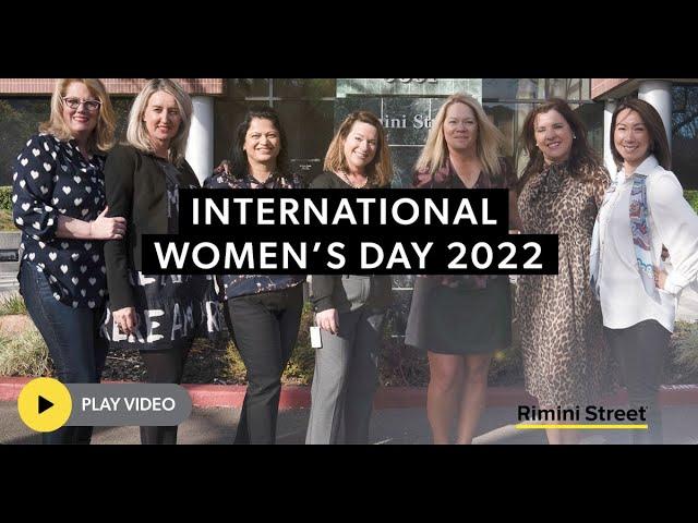 Happy International Women's Day 2022 from Rimini Street