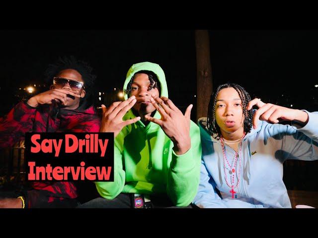 Say Drilly : AJ Hound | Rah Gzz | Kai Cenat | Drilly Indictment | Moneywell | Music | FULL INTERVIEW