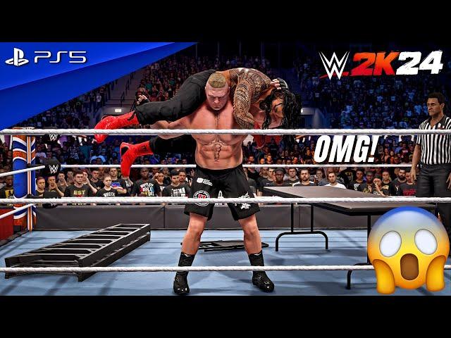 WWE 2K24 - Brock Lesnar 30-Man Gauntlet Match at WrestleMania | PS5™ [4K60]