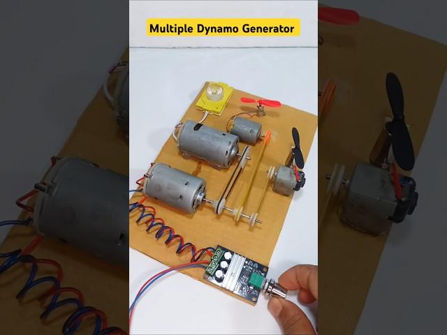 Multiple Dynamo Generator ° DC Motor #dcmotor #tech #dynamo #motor #shorts