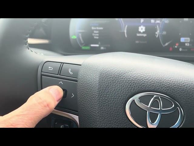 How to access the settings menu in a new Toyota