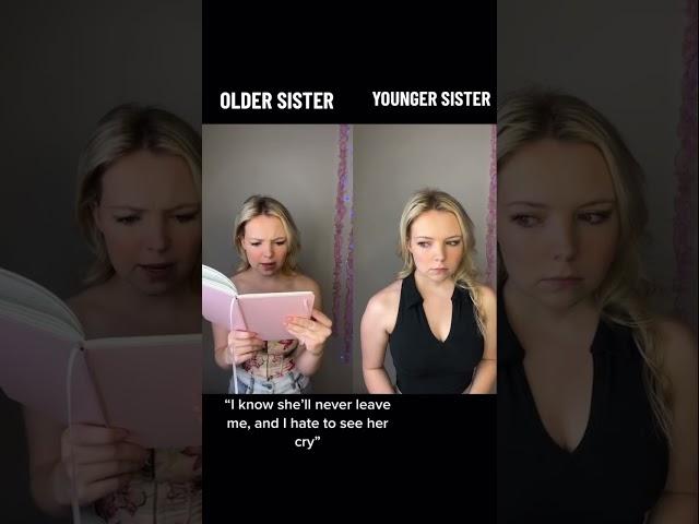 #pov your sister steals your diary and see’s what you wrote about her #siblings #sisters