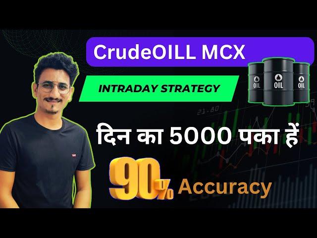 Crude Oil Intraday Trading Strategy With 90% Accuracy - Daily Profit 40-50 Points - Intraday Trading