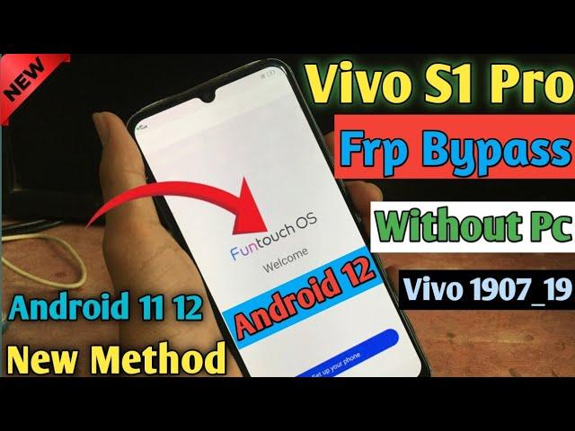 How To Frp Bypass Vivo S1 Pro Without Pc New Method | Vivo S1 Pro Frp Bypass Android 11 12