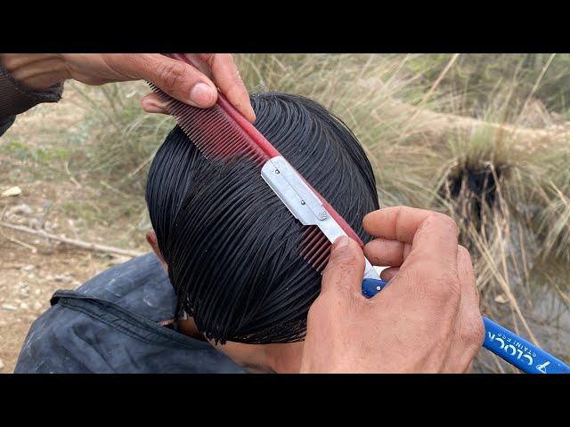 Relaxing ASMR Haircut with Nature Sounds