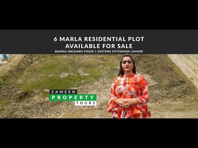 Zameen Property Tours - 6 Marla Plot Available For Sale in Bahria Orchard Lahore