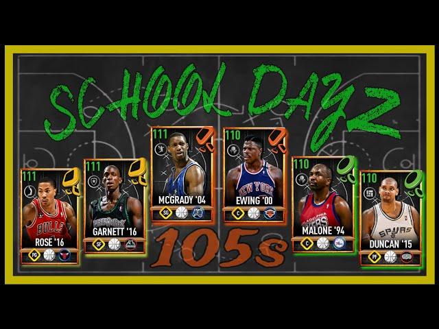 DOUBLE UPLOAD SATURDAY PT 2 - 105 SCHOOL MASTERS GAMEPLAY ! NBA LIVE MOBILE ! NBA LIVE ! NBA