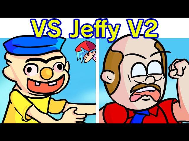Friday Night Funkin' VS Jeffy Mod V2 FULL WEEK + Cutscenes Animation (FNF Mod/Hard) (SML)