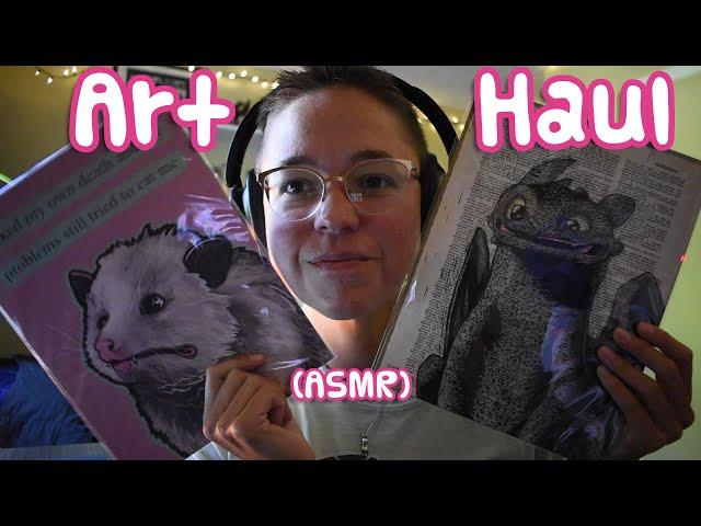 ASMR Art Haul  [whisper rambles, tapping]