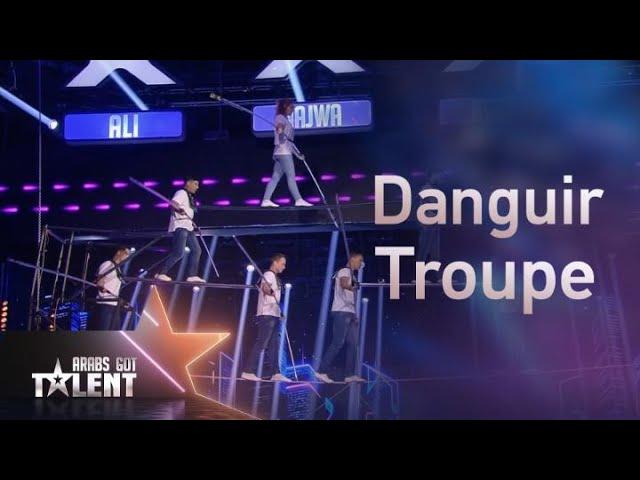 ArabsGotTalent | فريق Danguir Troupe يمشي بالهواء على ارتفاع 50 متراً ويقدم عرض خطير يحبس الأنفاس