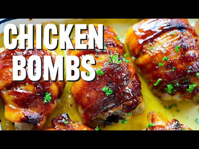 Bacon Wrapped BBQ Chicken Stuffed with Cream Cheese | Your Behind BBQ