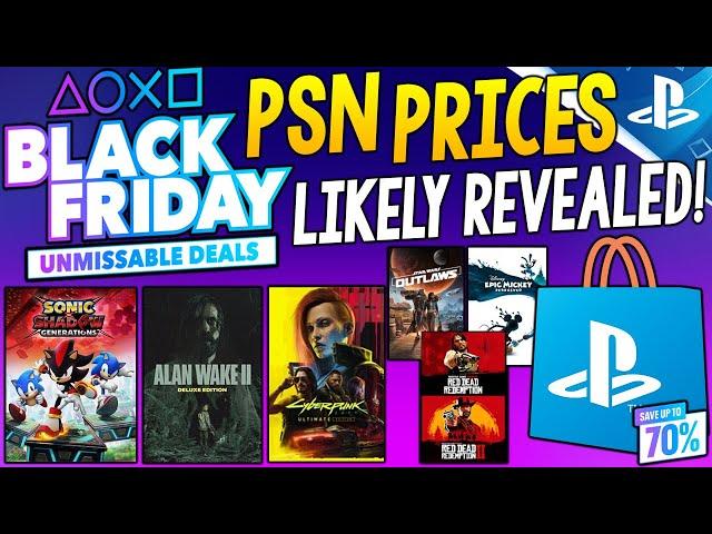 BLACK FRIDAY 2024 PSN Store Prices Likely Revealed! + More NEW Black Friday Game Deals