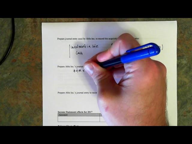 Module 2.2: Equity method investment accounting