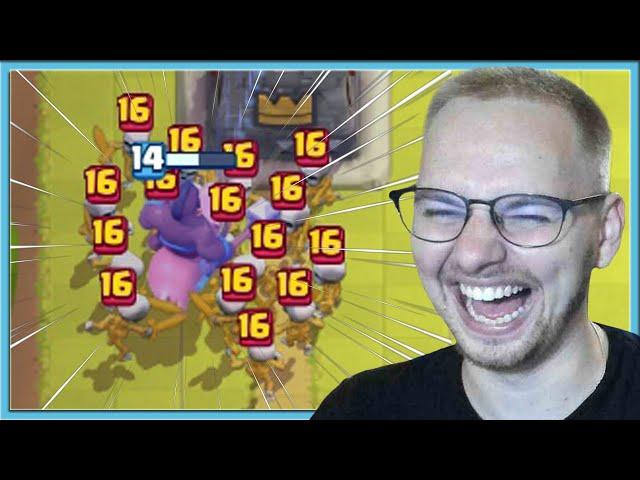  HE HE HA HA! LVL 16 CARD FROM NOOBS / Clash Royale