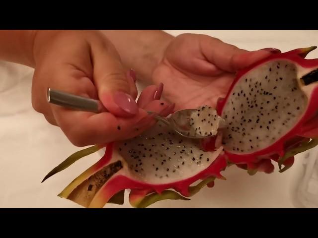 Как правильно есть драконий фрукт/How to eat dragon fruit