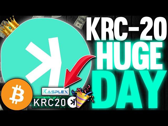 Huge Day For Kaspa! (KRC-20 Is Launching Today)