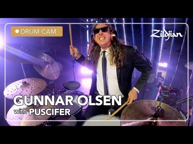 PUSCIFER LIVE Drum Cam with Gunnar Olsen | Zildjian