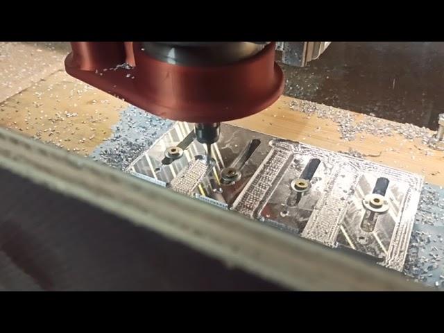 PrintNC cutting Aluminium clamps (15mm stock) - Video 1/4