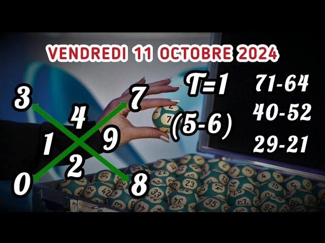 CROIX LOTO DU VENDREDI 11 OCTOBRE 2024