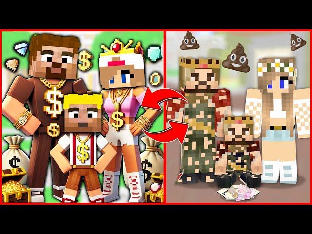 MİNECRAFT FAKİR AİLESİ VE ZENGİN AİLESİ YER DEĞİŞTİRDİ!  - Minecraft ZENGİN FAKİR HAYATI